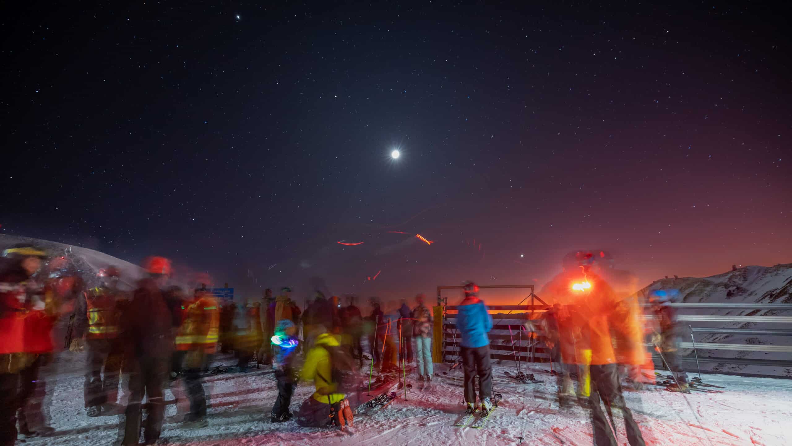 Pre-dawn Matariki Celebration on Coronet Peak. Photography by Nicholas Doran