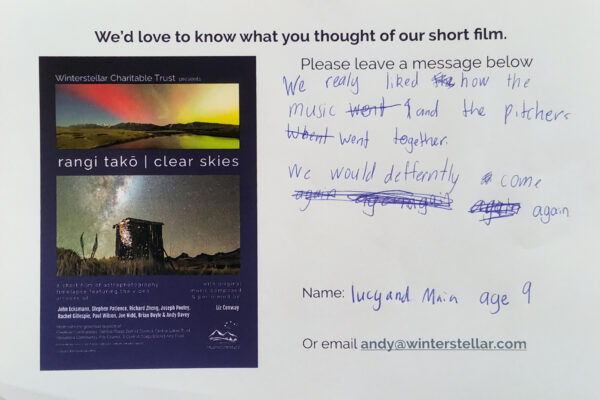 Review | "We [really] liked how the music and the [pictures] went together. We would [definitely] come again." | Lucy and Maia, age 9