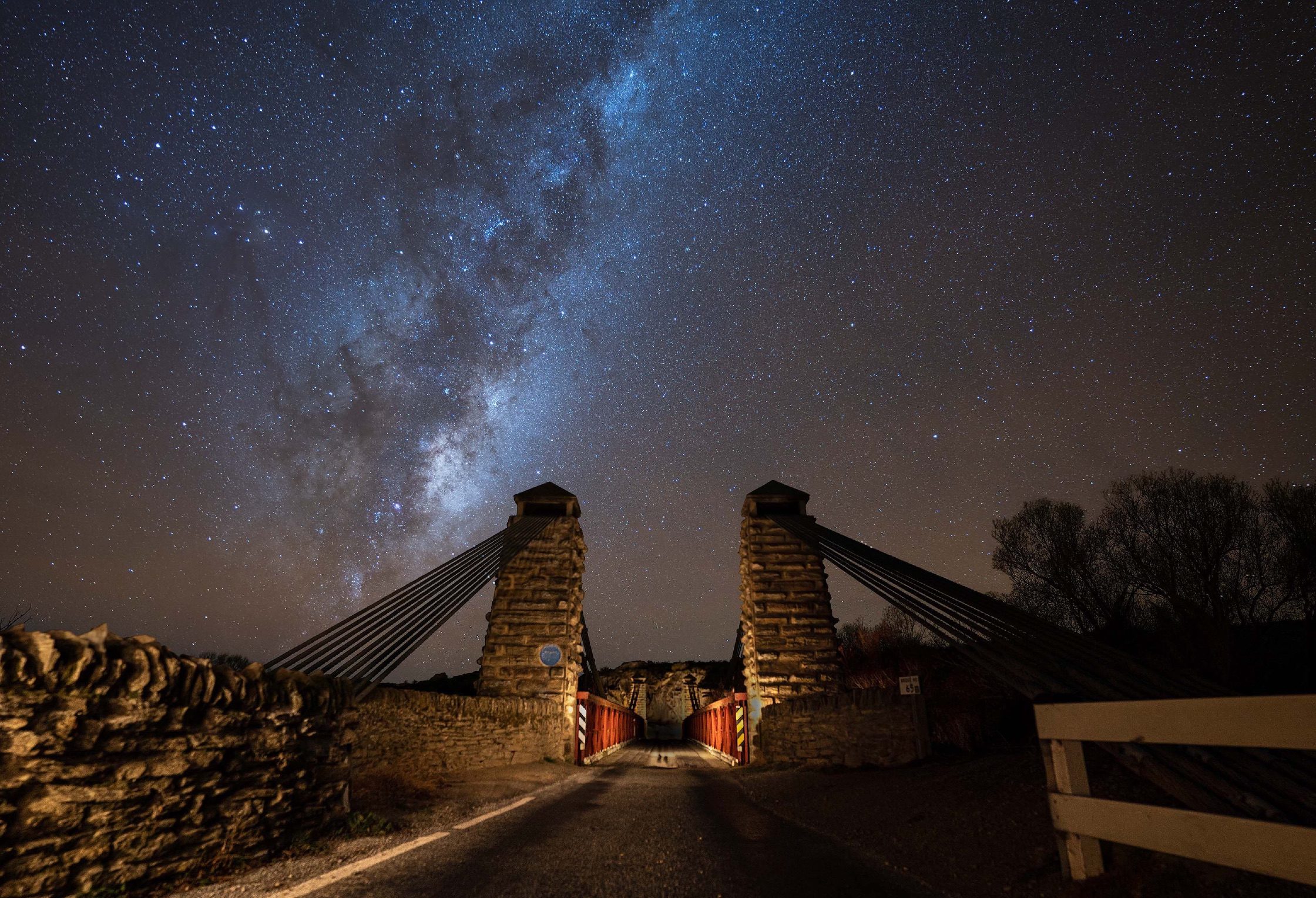 Ophir Bridge under the Milky Way by John Ecksmann